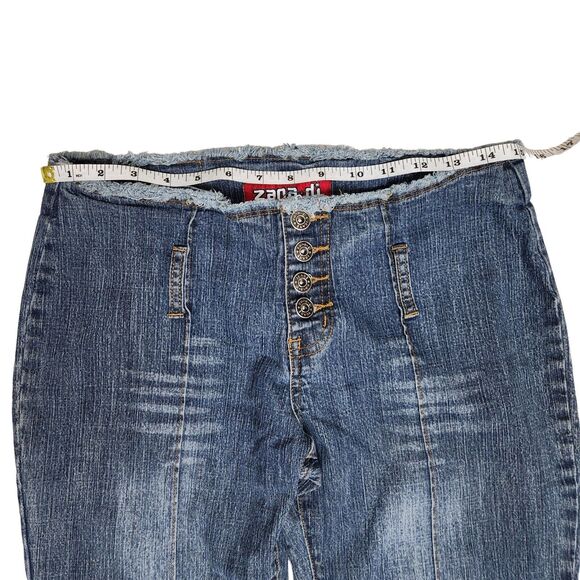 Vtg 90s Zana Di Jeans Y2k Low Rise Flare Bell Bottom Fridge Bratz Lizzy McGuire - Picture 6 of 10